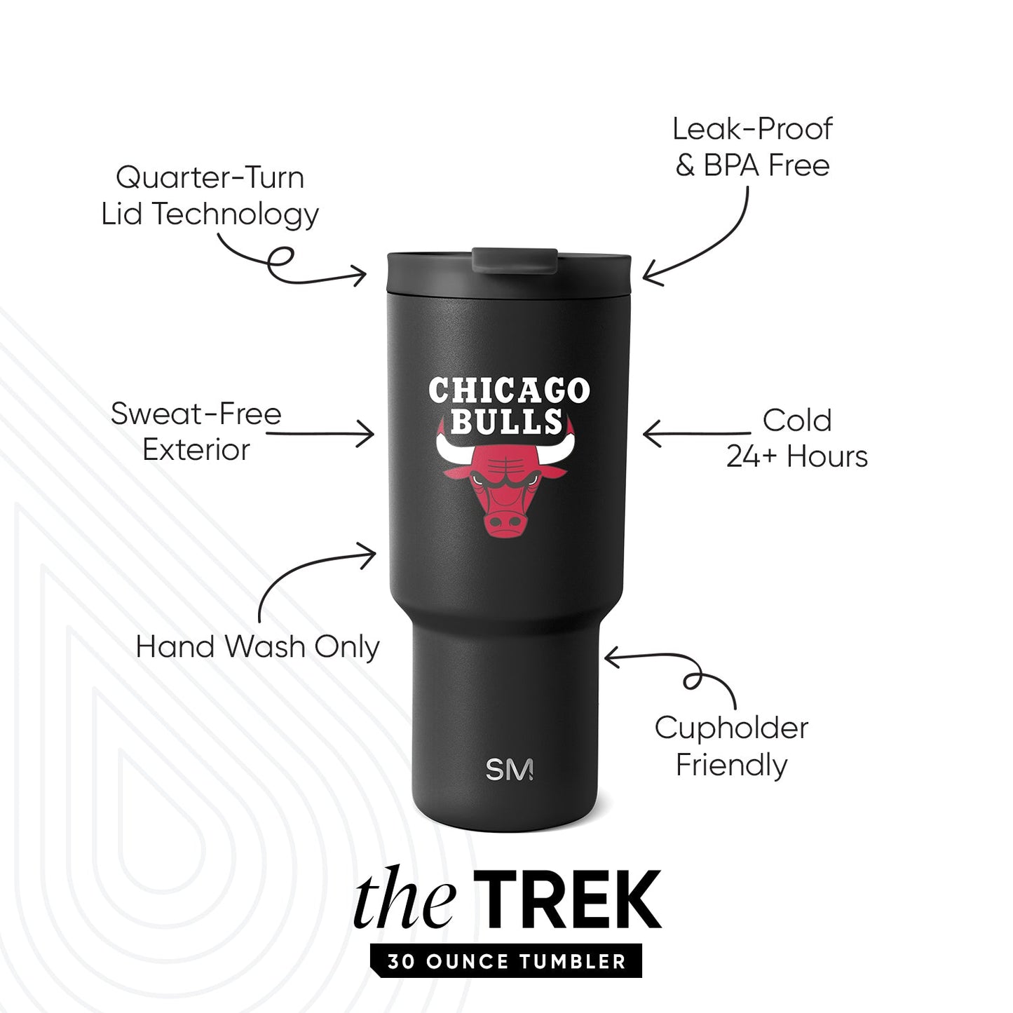 NBA Trek Tumbler with Flip Lid