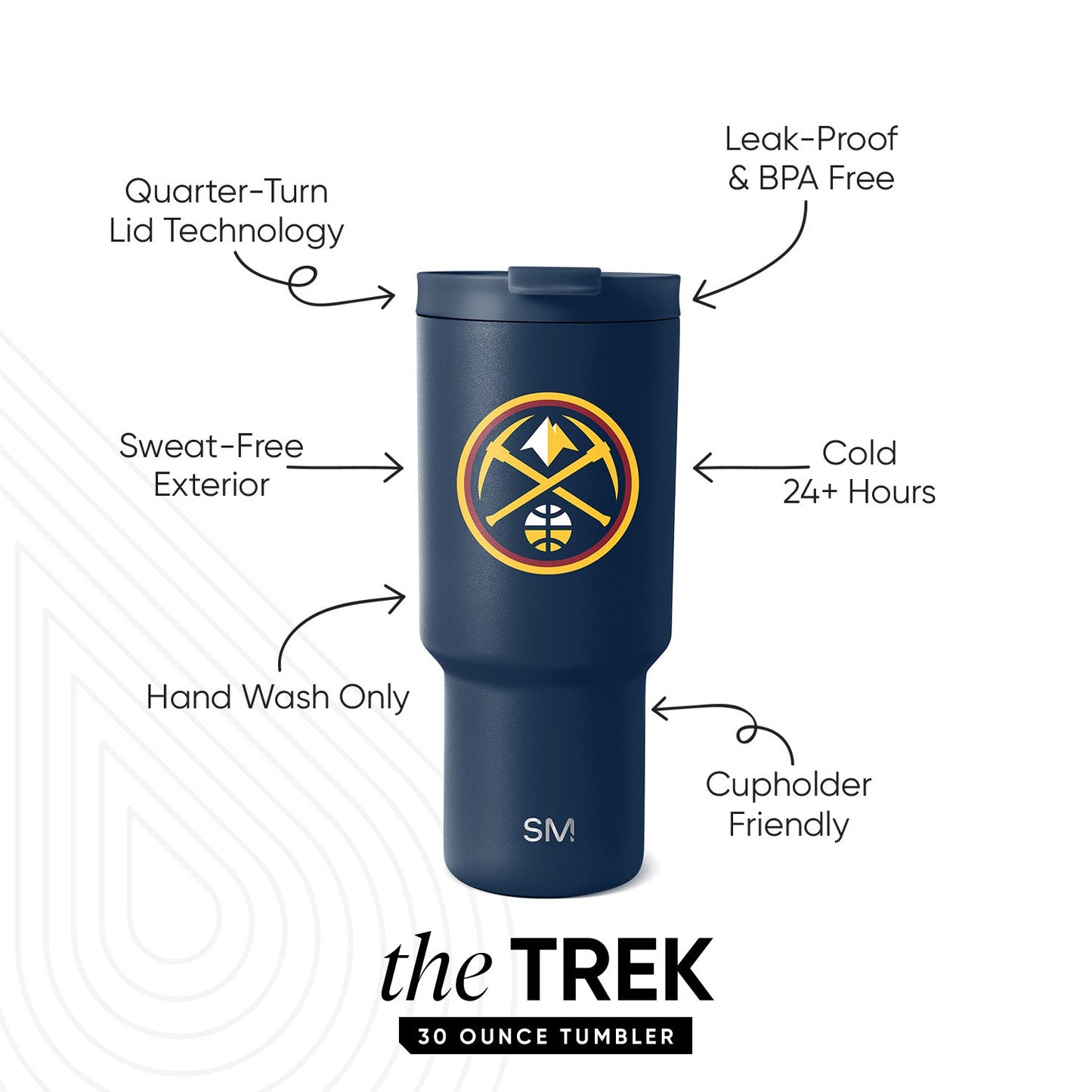 NBA Trek Tumbler with Flip Lid