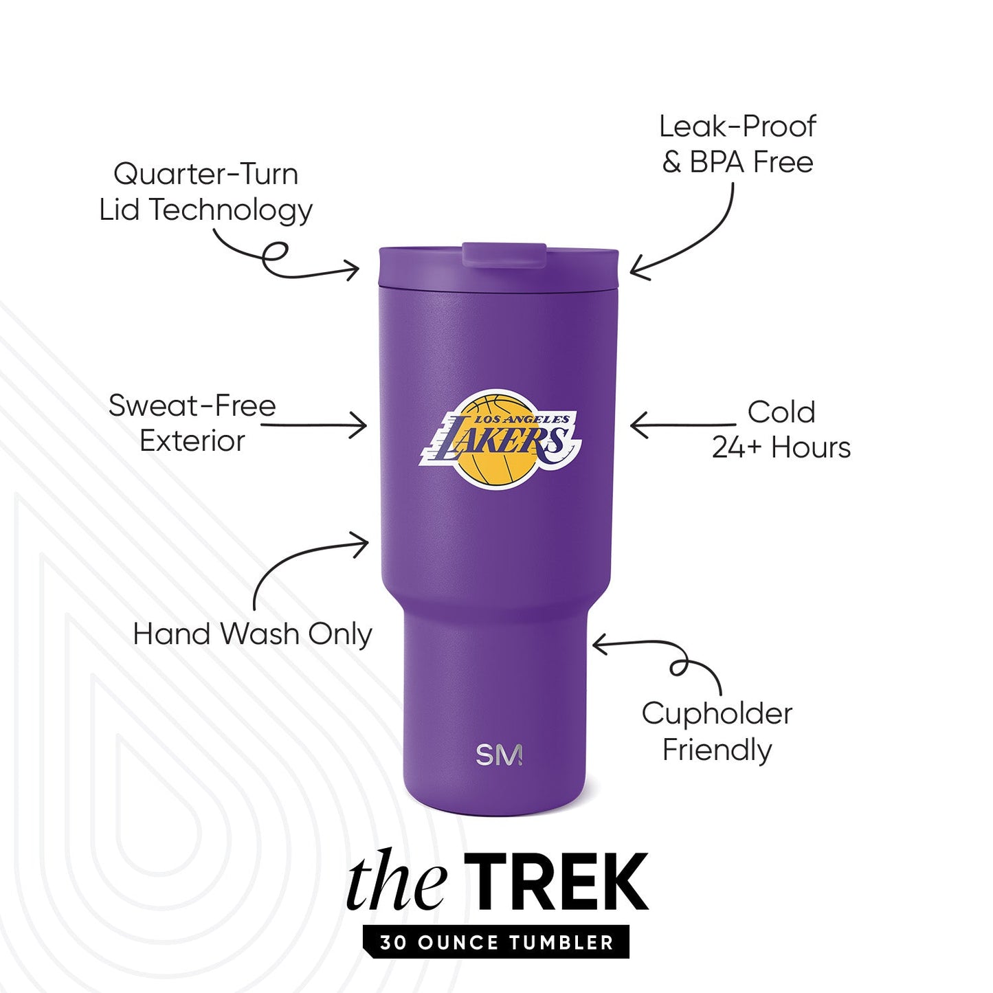NBA Trek Tumbler with Flip Lid