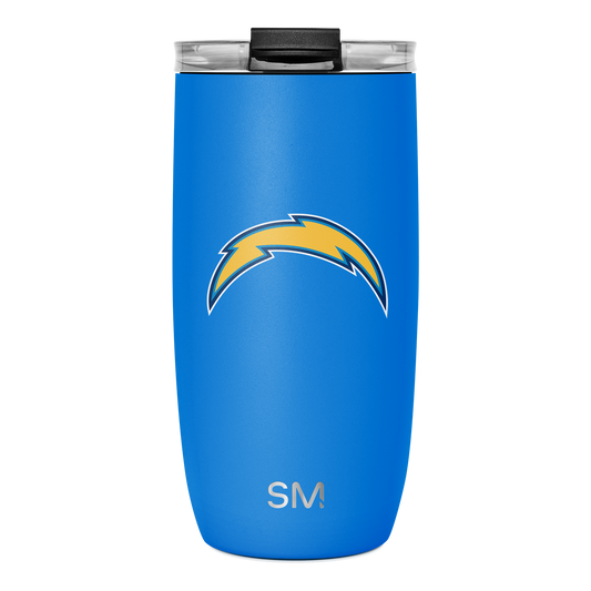 NFL Voyager Tumbler with Clear Flip Lid & Straw