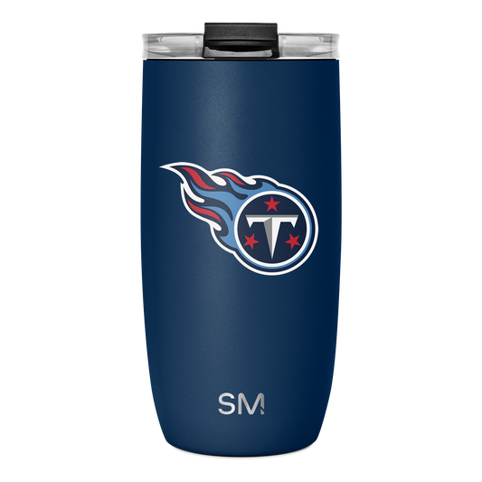 NFL Voyager Tumbler with Clear Flip Lid & Straw