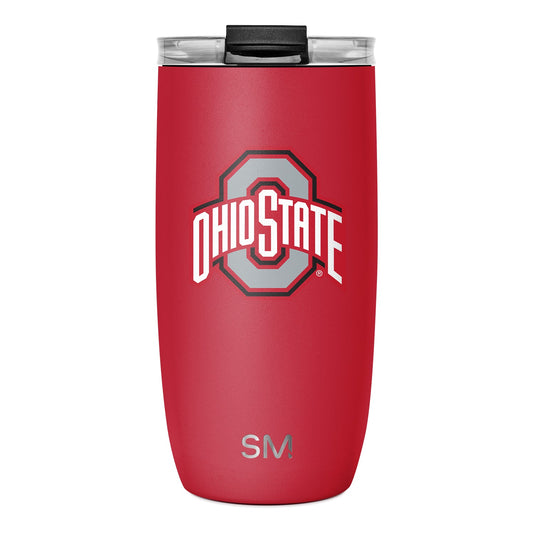 Collegiate Voyager Tumbler with Clear Flip Lid & Straw