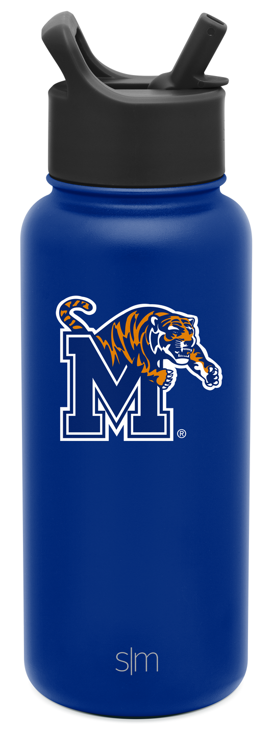 Collegiate Summit Water Bottle with Straw Lid