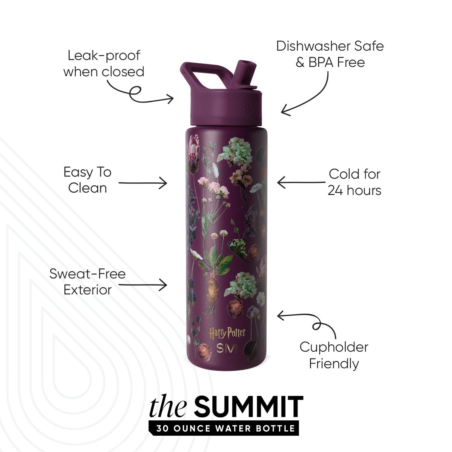 Summit Water Bottle with Straw Lid