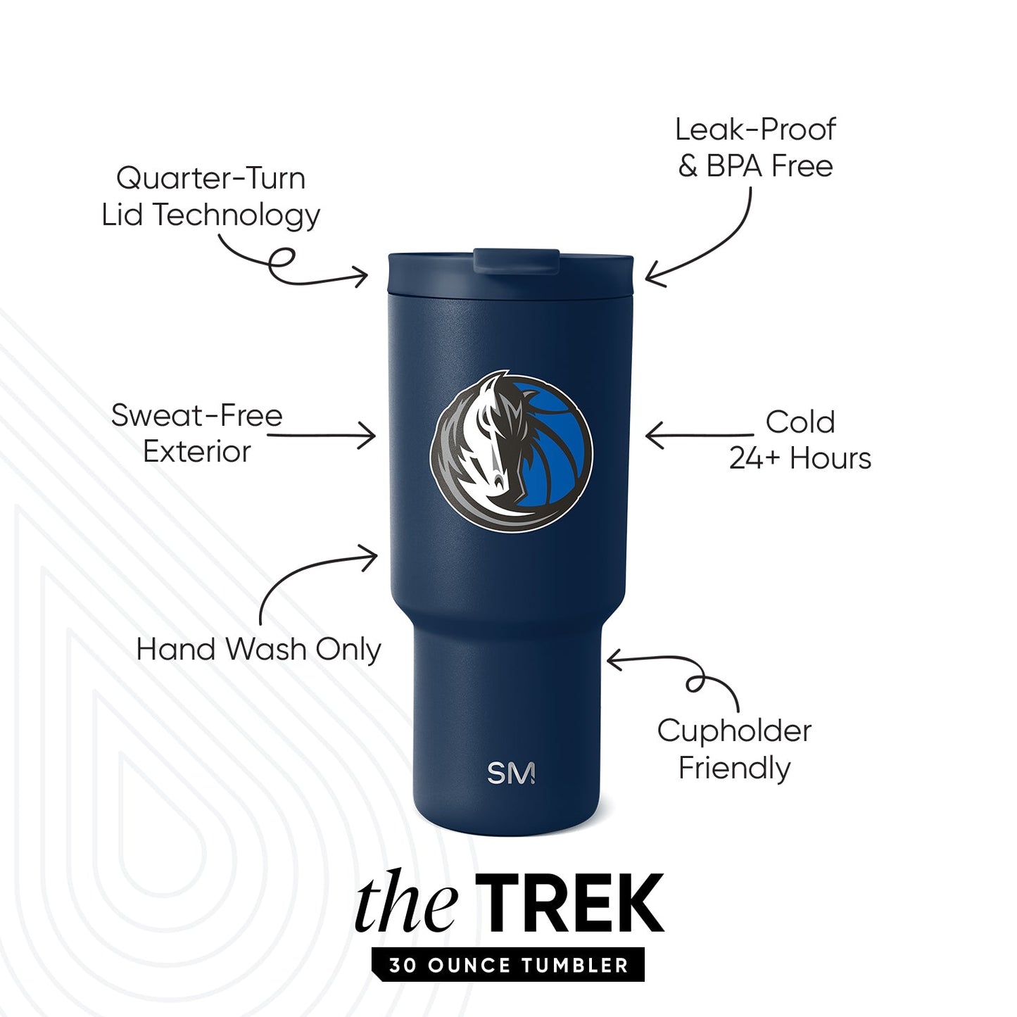 NBA Trek Tumbler with Flip Lid