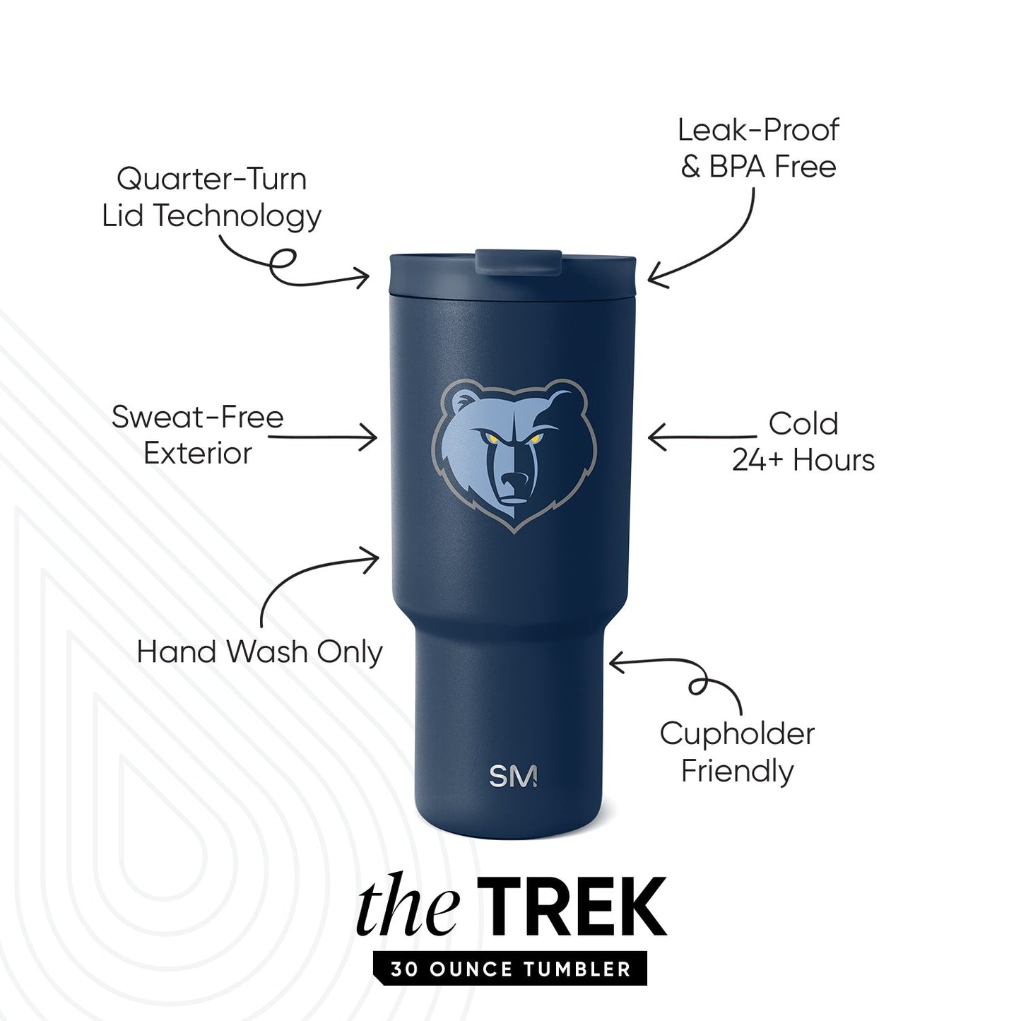 NBA Trek Tumbler with Flip Lid