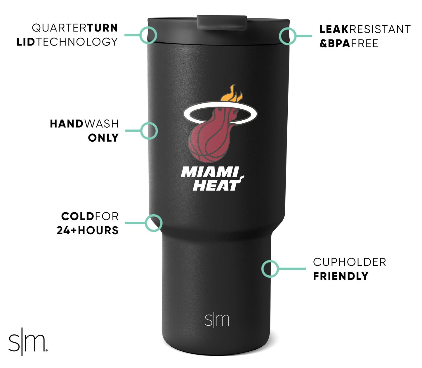 NBA Trek Tumbler with Flip Lid