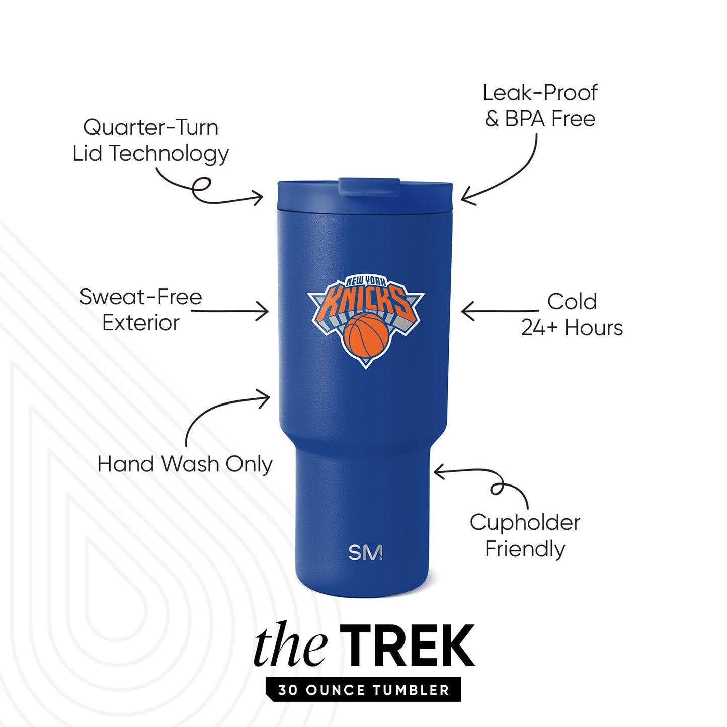 NBA Trek Tumbler with Flip Lid
