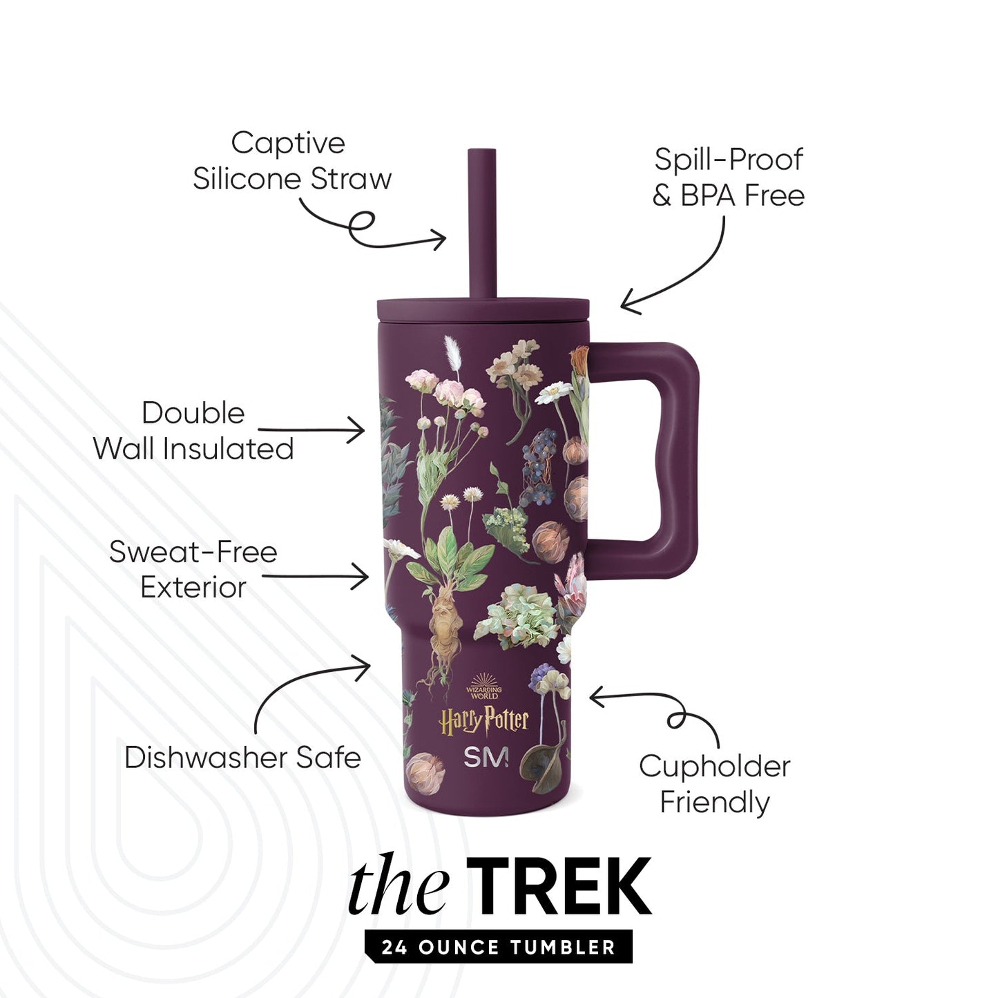Trek Kids Tumbler with Silicone Straw Lid